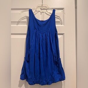 Blue Sleeveless Maternity Women's Top
